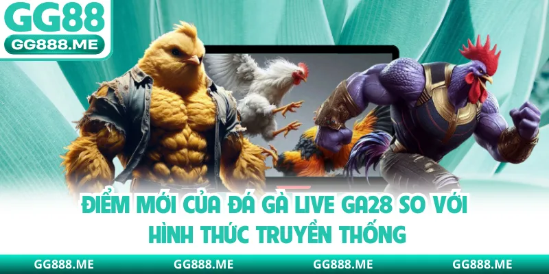 Điểm mới của đá gà live ga28 so với hình thức truyền thống